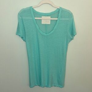 V::room Aqua Scoop Neck Short Sleeve Tee